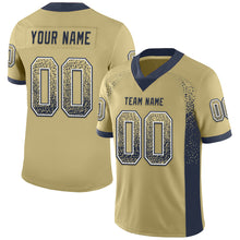 Load image into Gallery viewer, Custom Vegas Gold Navy-White Drift Fashion Football Jersey