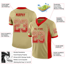 Load image into Gallery viewer, Custom Vegas Gold Red-White Drift Fashion Football Jersey