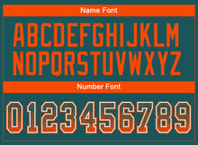 Load image into Gallery viewer, Custom Midnight Green Orange-White Drift Fashion Football Jersey