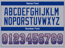 Load image into Gallery viewer, Custom Gray Royal-Red Drift Fashion Football Jersey