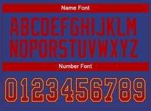 Load image into Gallery viewer, Custom Royal Red-Gold Drift Fashion Football Jersey