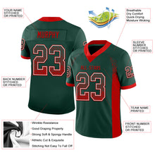 Load image into Gallery viewer, Custom Green Red-White Drift Fashion Football Jersey