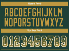 Load image into Gallery viewer, Custom Green Old Gold-White Drift Fashion Football Jersey