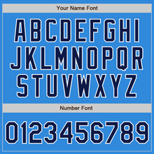 Load image into Gallery viewer, Custom Electric Blue Navy-White Authentic Baseball Jersey