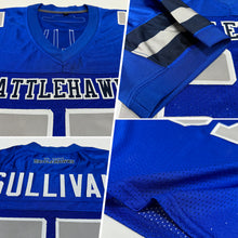 Load image into Gallery viewer, Custom Royal Gray-White Mesh Authentic Football Jersey