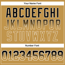 Load image into Gallery viewer, Custom Stitched White Black-Old Gold Fade Fashion Arrow Sports Pullover Sweatshirt Hoodie