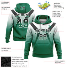 Load image into Gallery viewer, Custom Stitched White Black-Kelly Green Fade Fashion Arrow Sports Pullover Sweatshirt Hoodie