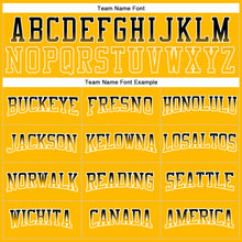 Load image into Gallery viewer, Custom Stitched White Black-Old Gold Fade Fashion Line Sports Pullover Sweatshirt Hoodie