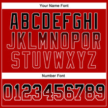 Load image into Gallery viewer, Custom Stitched White Black-Red Fade Fashion Line Sports Pullover Sweatshirt Hoodie