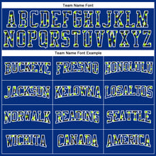 Load image into Gallery viewer, Custom Stitched Black Royal-Neon Green Fade Fashion Leopard Print Sports Pullover Sweatshirt Hoodie