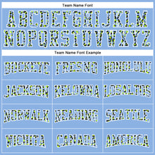 Load image into Gallery viewer, Custom Stitched Light Blue Black-White Fade Fashion Leopard Print Sports Pullover Sweatshirt Hoodie