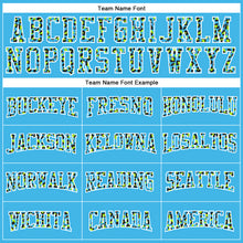 Load image into Gallery viewer, Custom Stitched Sky Blue Black-White Fade Fashion Leopard Print Sports Pullover Sweatshirt Hoodie