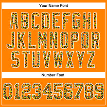 Load image into Gallery viewer, Custom Stitched Bay Orange Black-White Fade Fashion Leopard Print Sports Pullover Sweatshirt Hoodie