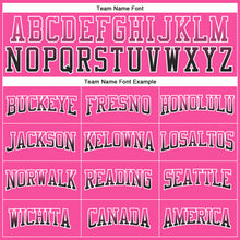 Load image into Gallery viewer, Custom Stitched Pink Black-White Fade Fashion Arrow Sports Pullover Sweatshirt Hoodie