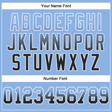 Load image into Gallery viewer, Custom Stitched Light Blue Black-White Fade Fashion Arrow Sports Pullover Sweatshirt Hoodie