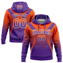 Load image into Gallery viewer, Custom Stitched Orange Purple-White Fade Fashion Arrow Sports Pullover Sweatshirt Hoodie