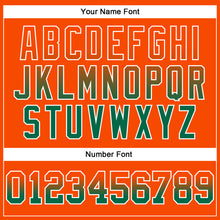 Load image into Gallery viewer, Custom Stitched Orange Kelly Green-White Fade Fashion Arrow Sports Pullover Sweatshirt Hoodie