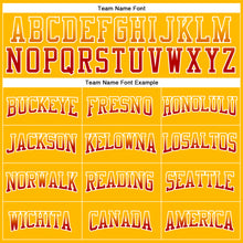 Load image into Gallery viewer, Custom Stitched Gold Red-White Fade Fashion Arrow Sports Pullover Sweatshirt Hoodie