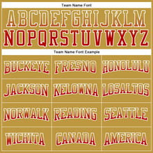 Load image into Gallery viewer, Custom Stitched Old Gold Red-White Fade Fashion Arrow Sports Pullover Sweatshirt Hoodie