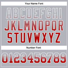 Load image into Gallery viewer, Custom Stitched Gray Red-White Fade Fashion Arrow Sports Pullover Sweatshirt Hoodie