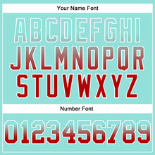 Load image into Gallery viewer, Custom Stitched Ice Blue Red-White Fade Fashion Arrow Sports Pullover Sweatshirt Hoodie