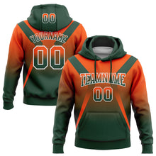 Load image into Gallery viewer, Custom Stitched Orange Green-White Fade Fashion Arrow Sports Pullover Sweatshirt Hoodie