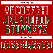 Load image into Gallery viewer, Custom Stitched Red Green-White Fade Fashion Arrow Sports Pullover Sweatshirt Hoodie