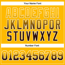 Load image into Gallery viewer, Custom Stitched Gold Brown-White Fade Fashion Arrow Sports Pullover Sweatshirt Hoodie