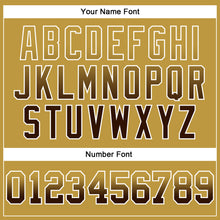 Load image into Gallery viewer, Custom Stitched Old Gold Brown-White Fade Fashion Arrow Sports Pullover Sweatshirt Hoodie