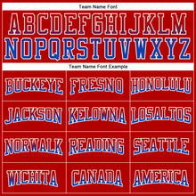 Load image into Gallery viewer, Custom Stitched Red Thunder Blue-White Fade Fashion Arrow Sports Pullover Sweatshirt Hoodie