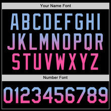 Load image into Gallery viewer, Custom Black Light Blue-Pink Authentic Fade Fashion Baseball Jersey