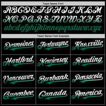 Load image into Gallery viewer, Custom Black White-Kelly Green Authentic Fade Fashion Baseball Jersey
