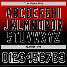 Load image into Gallery viewer, Custom Red Black-White Fade Fashion Performance T-Shirt