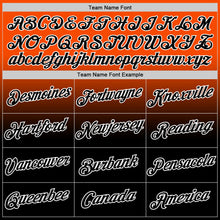 Load image into Gallery viewer, Custom Orange Black-White Fade Fashion Performance T-Shirt