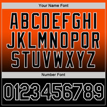 Load image into Gallery viewer, Custom Orange Black-White Fade Fashion Performance T-Shirt