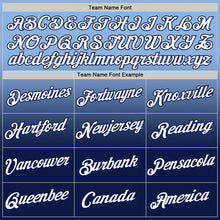 Load image into Gallery viewer, Custom Light Blue White-Navy Fade Fashion Performance T-Shirt