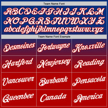 Load image into Gallery viewer, Custom Royal White-Red Fade Fashion Performance T-Shirt