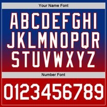 Load image into Gallery viewer, Custom Royal White-Red Fade Fashion Performance T-Shirt