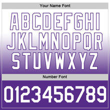 Load image into Gallery viewer, Custom White Purple Fade Fashion Performance T-Shirt