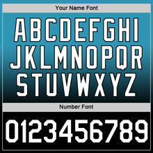 Load image into Gallery viewer, Custom Panther Blue White-Black Fade Fashion Performance T-Shirt