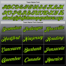 Load image into Gallery viewer, Custom Gray Neon Green-Black Fade Fashion Performance T-Shirt