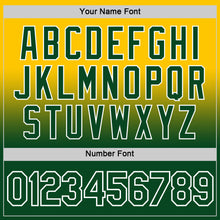 Load image into Gallery viewer, Custom Yellow Green-White Fade Fashion Performance T-Shirt