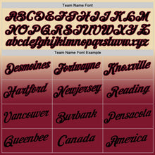 Load image into Gallery viewer, Custom Cream Black-Crimson Fade Fashion Performance T-Shirt