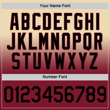 Load image into Gallery viewer, Custom Cream Black-Crimson Fade Fashion Performance T-Shirt