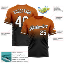Load image into Gallery viewer, Custom Texas Orange White-Black Fade Fashion Performance T-Shirt