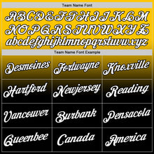 Load image into Gallery viewer, Custom Yellow White-Black Fade Fashion Performance T-Shirt