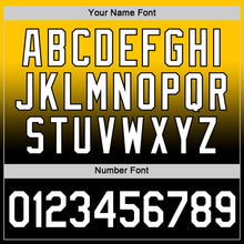 Load image into Gallery viewer, Custom Yellow White-Black Fade Fashion Performance T-Shirt