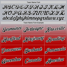 Load image into Gallery viewer, Custom Gray Red-Black Fade Fashion Performance T-Shirt