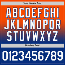 Load image into Gallery viewer, Custom Orange White-Royal Fade Fashion Performance T-Shirt