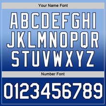 Load image into Gallery viewer, Custom Light Blue Royal-Navy Fade Fashion Performance T-Shirt